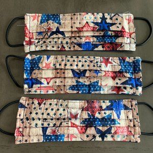 4th of July Face Masks Set of 3